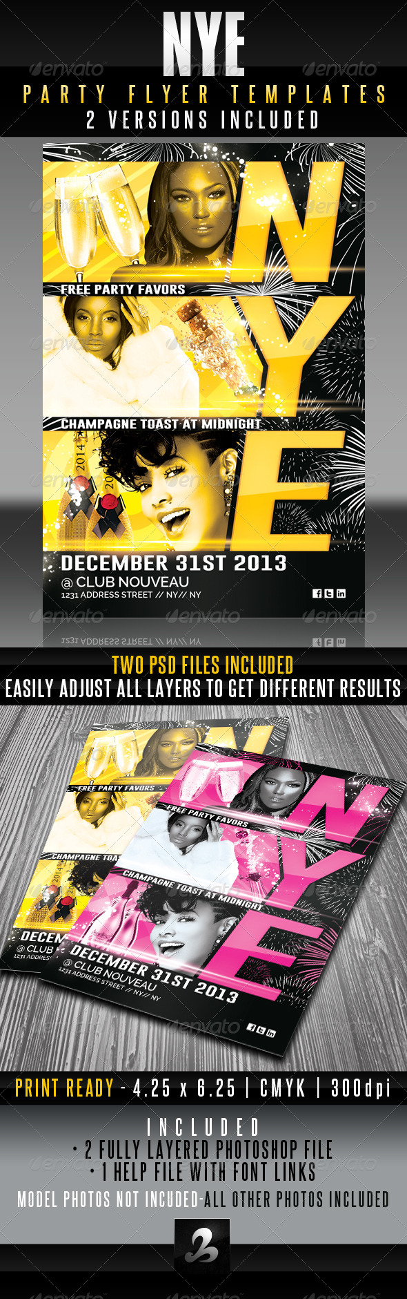 NYE Party Flyer Templates - Holidays Events