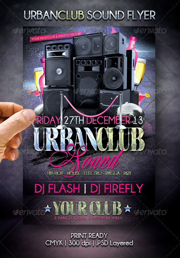Urban Club Sound Flyer - Events Flyers