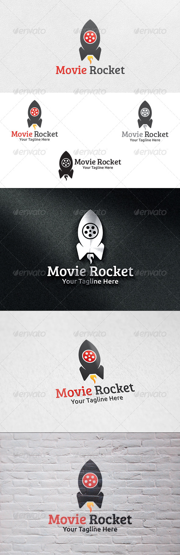 Movie Rocket - Logo Template - Symbols Logo Templates