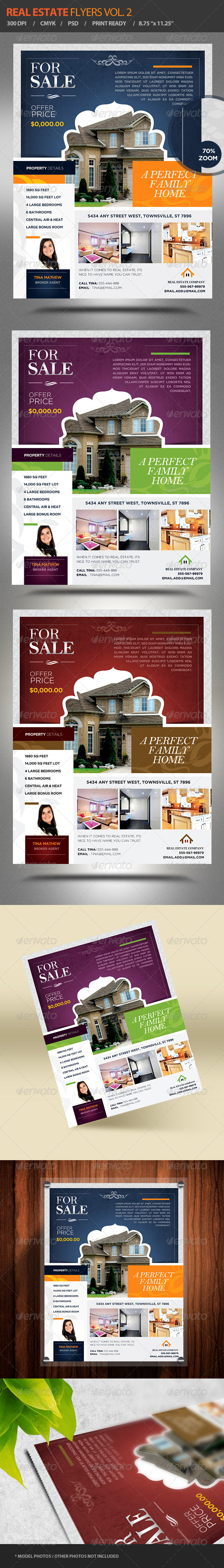 Real Estate Flyers Vol. 2 - Flyers Print Templates