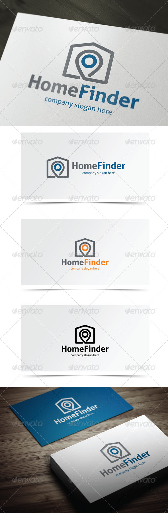 Home Finder - Symbols Logo Templates