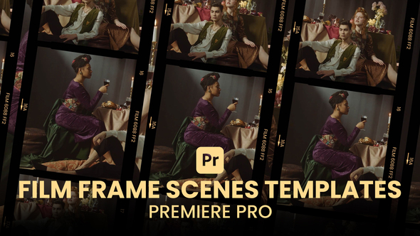 Cinematic Film Frame Scenes Pack Premiere Pro Template