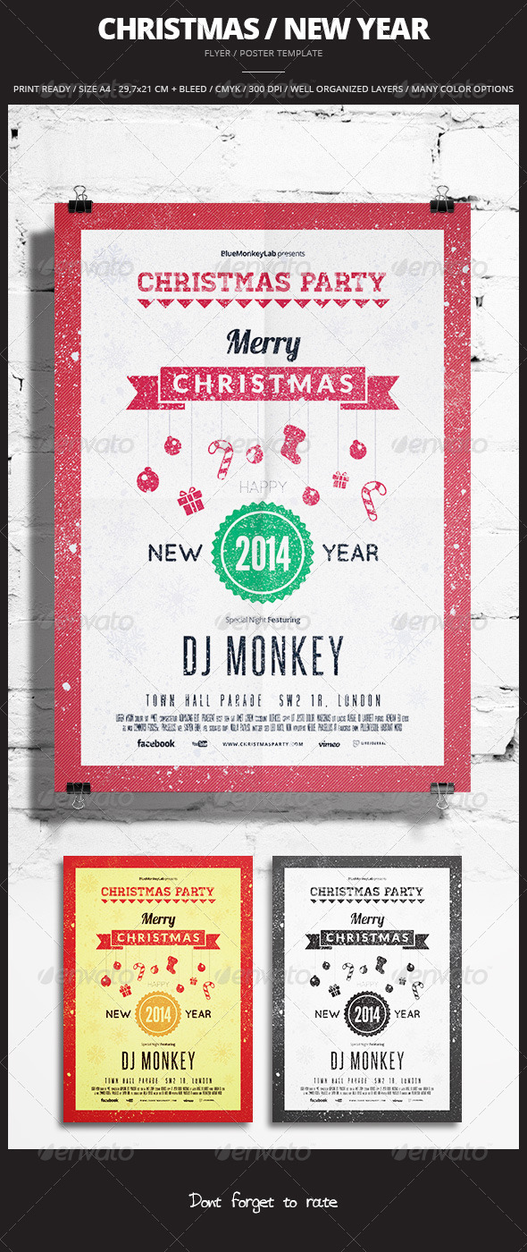 Christmas / New Year Flyer / Poster 3 - Events Flyers