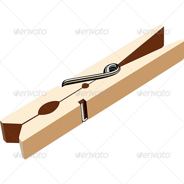 Clothes Peg by barbulat | GraphicRiver