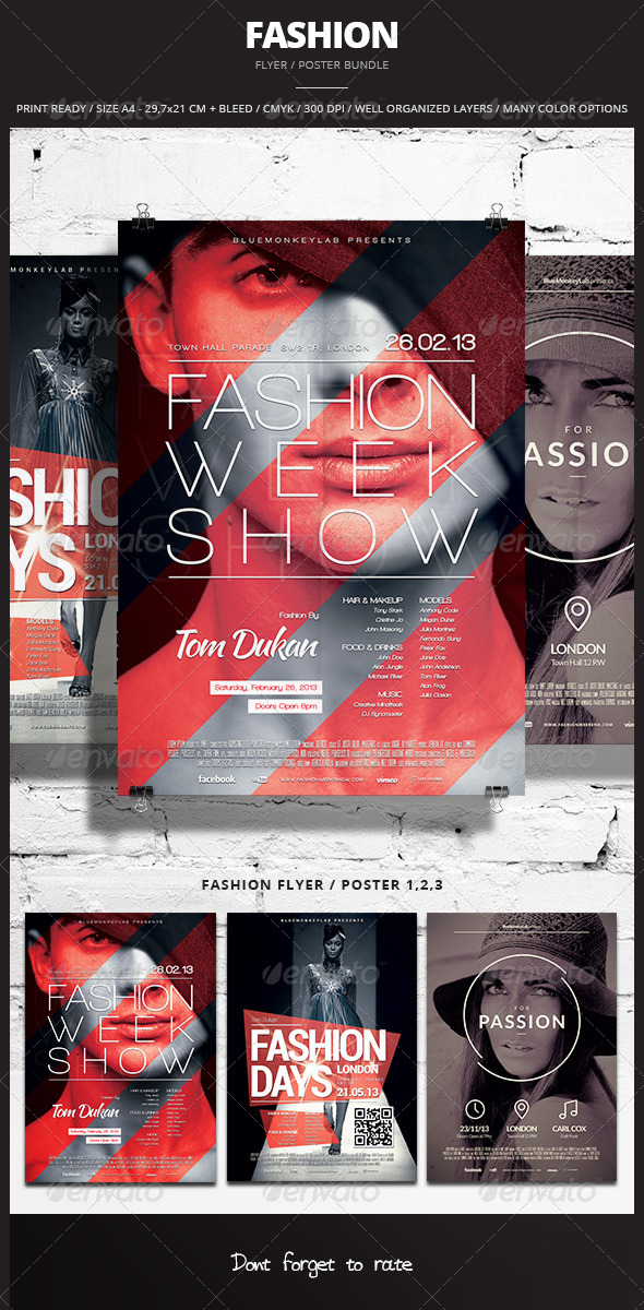 Fashion Flyer / Poster Bundle - Events Flyers
