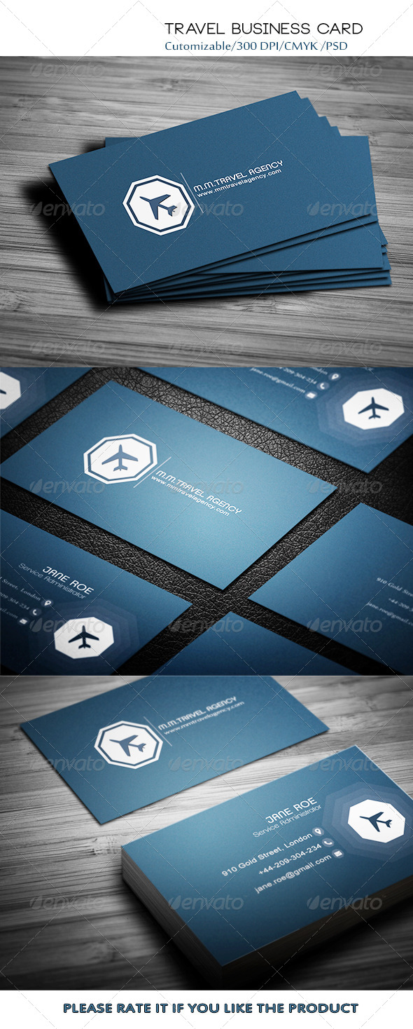Travel Business Card - Business Cards Print Templates