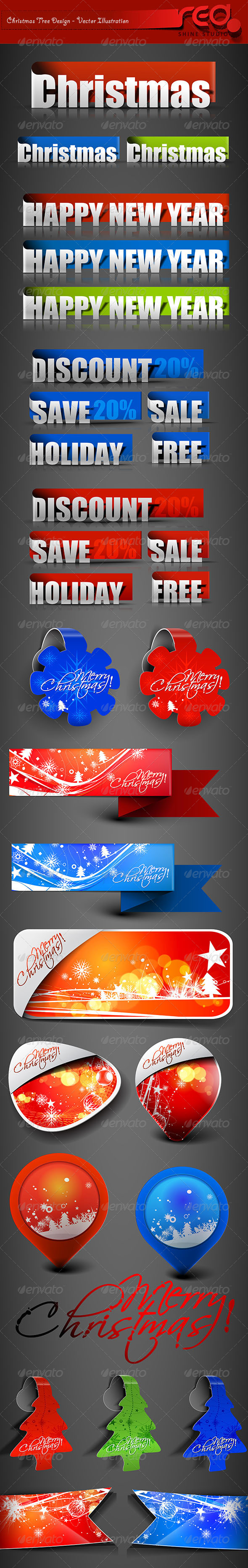 Christmas Decoration Element's - Christmas Seasons/Holidays