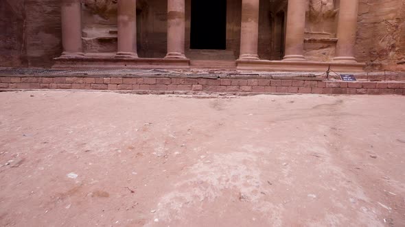 Al Khazneh or The Treasury Facade Carved Out of a Sandstone In Ancient City of Petra alt