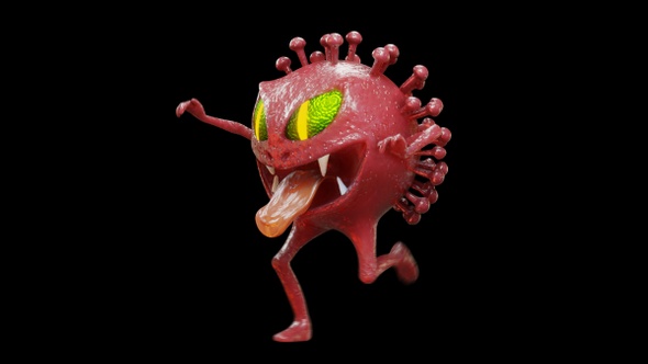 Monster Run looping with alpha channel alt