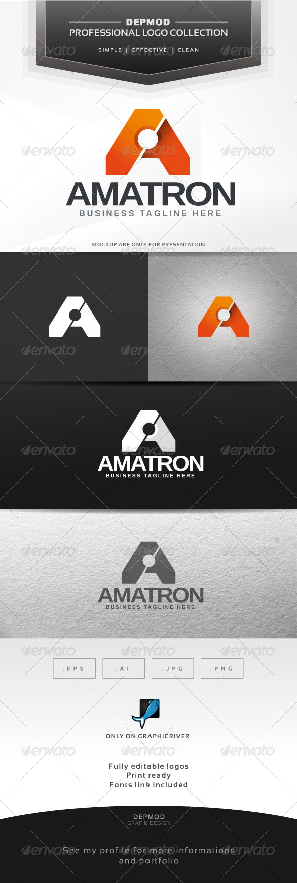 Amatron Logo - Letters Logo Templates