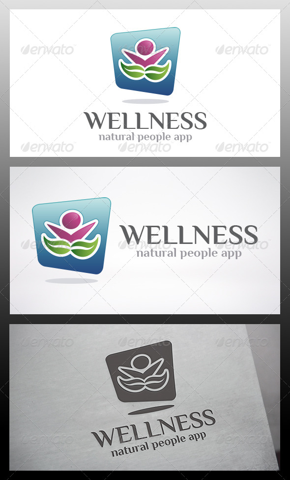 Wellness App Logo - Humans Logo Templates