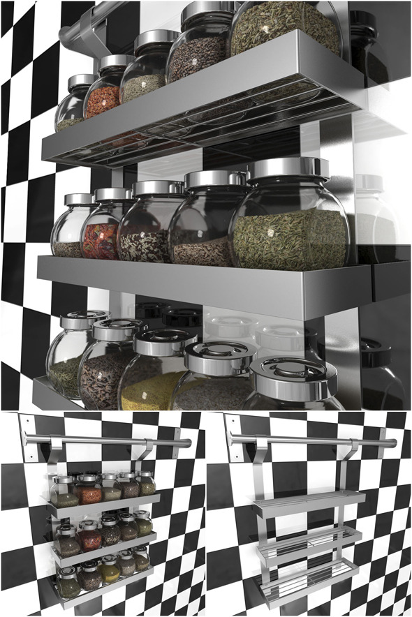 GRUNDTAL Spice Rack - 3Docean 6339912