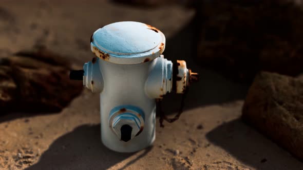 Abandoned Rusted Hydrant at Sand Beach alt