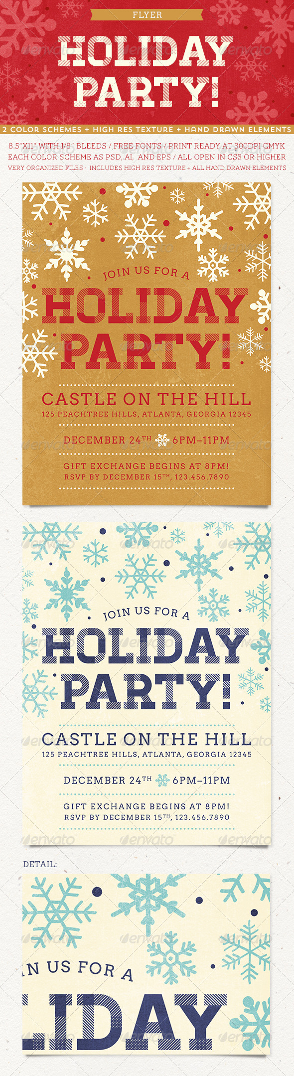 Holiday Party Flyer - Holidays Events