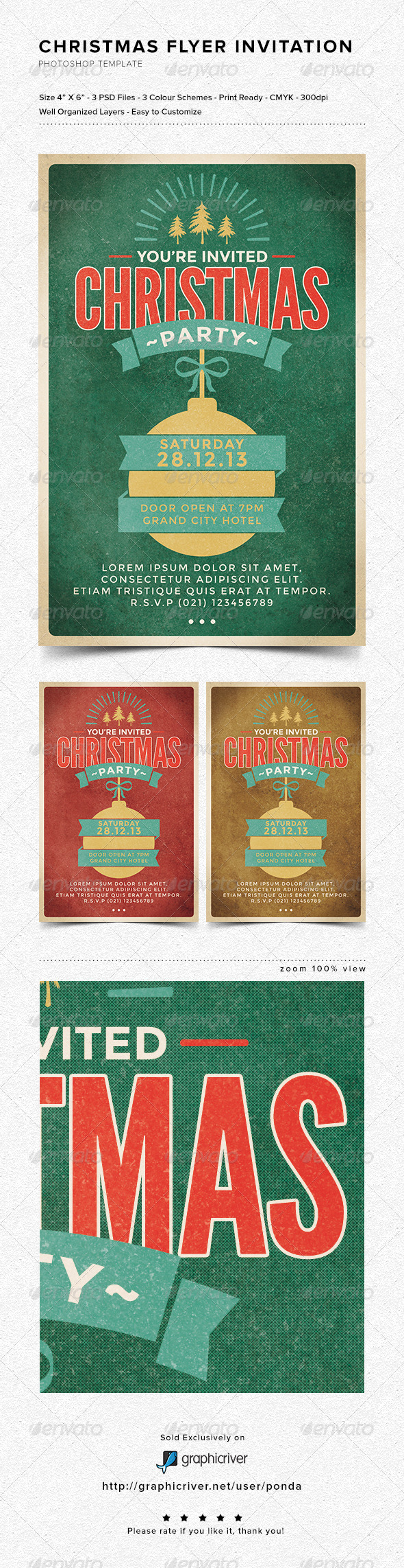 Christmas Flyer Invitation - Holidays Events