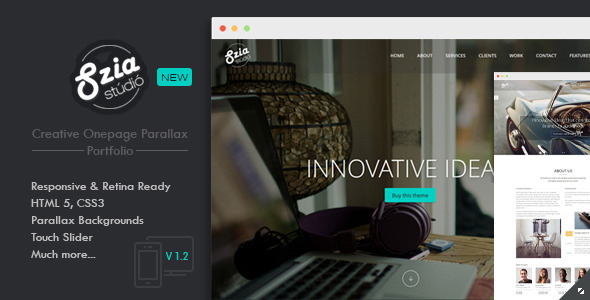 Szia - Responsive One Page Portfolio