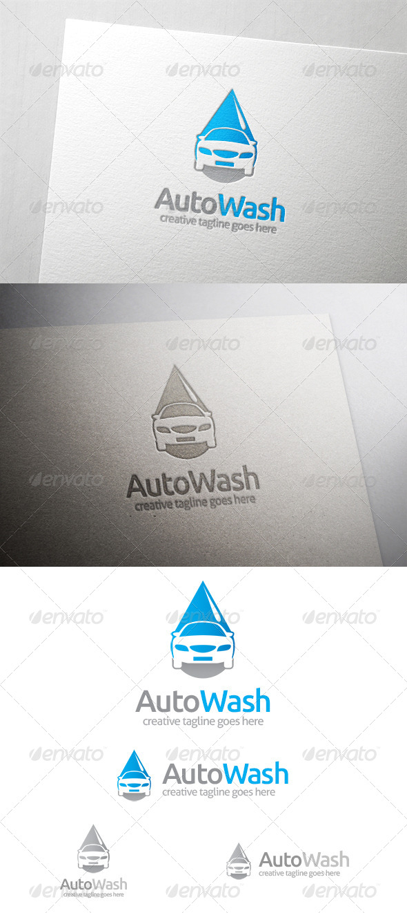 Auto Car Wash Logo - Objects Logo Templates