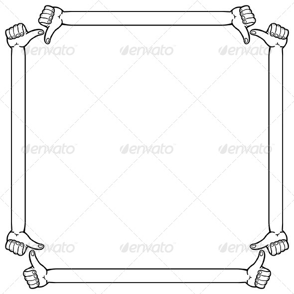 Hand Frame - Patterns Decorative