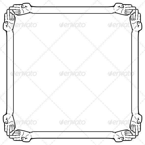 Hand Frame - Patterns Decorative