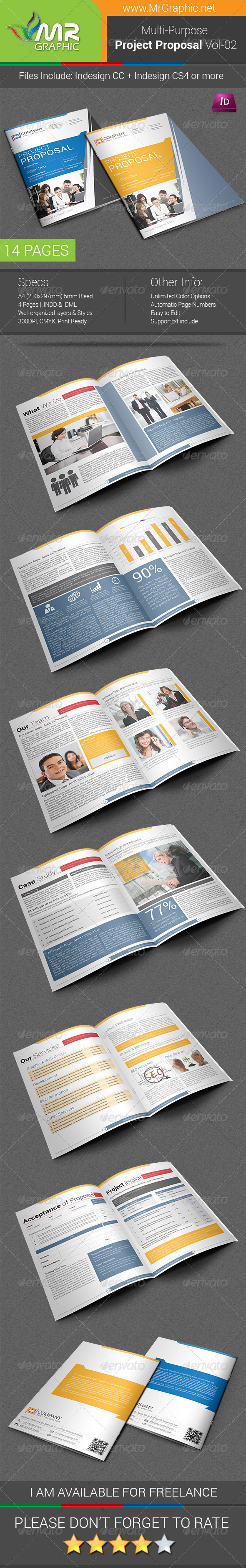 Project Proposal Template Vol-02 - Proposals & Invoices Stationery