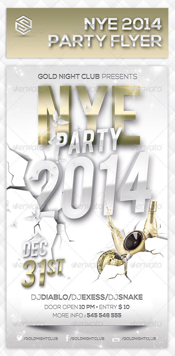 New Year Events Party Flyer - Events Flyers