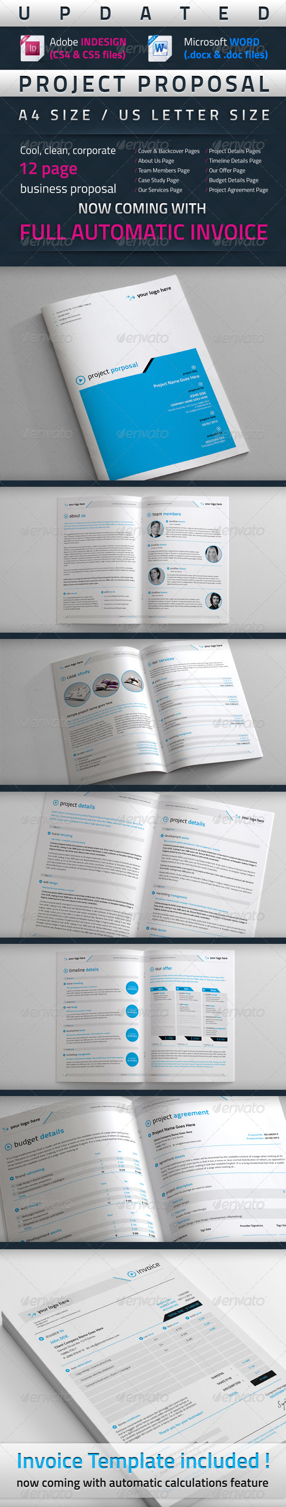 Project Proposal Template (Updated) - Proposals & Invoices Stationery