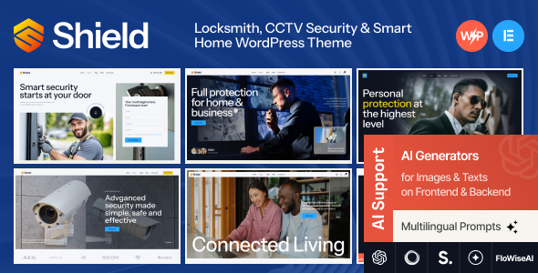Shield - CCTV Security, Locksmith & Smart Home WordPress Theme by ...