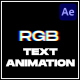 RGB Text Animation - VideoHive Item for Sale