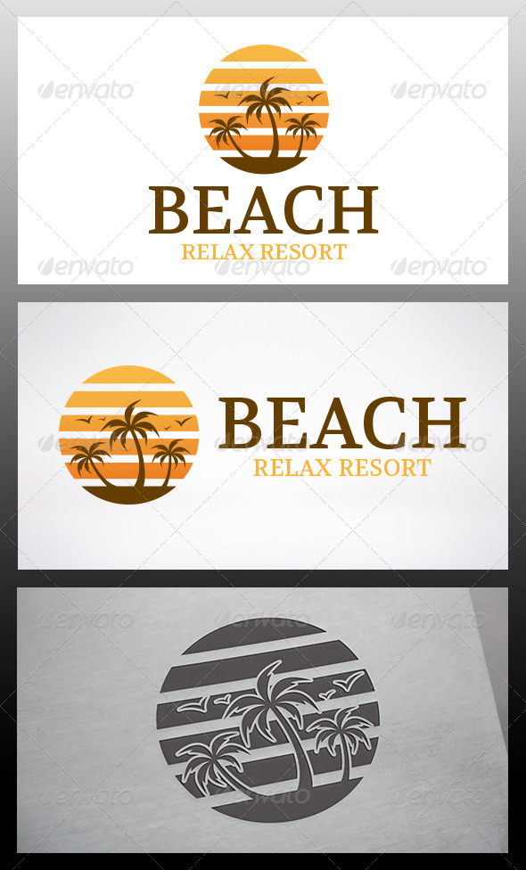 Beach Logo - Nature Logo Templates