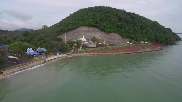 Krom Luang Chumphon MonumentAerial ShotChumporn Province, Thailand alt