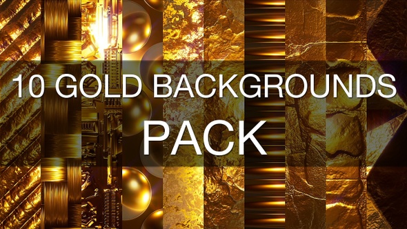 10 Gold Backgrounds Pack