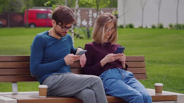 Social networking outdoors. alt