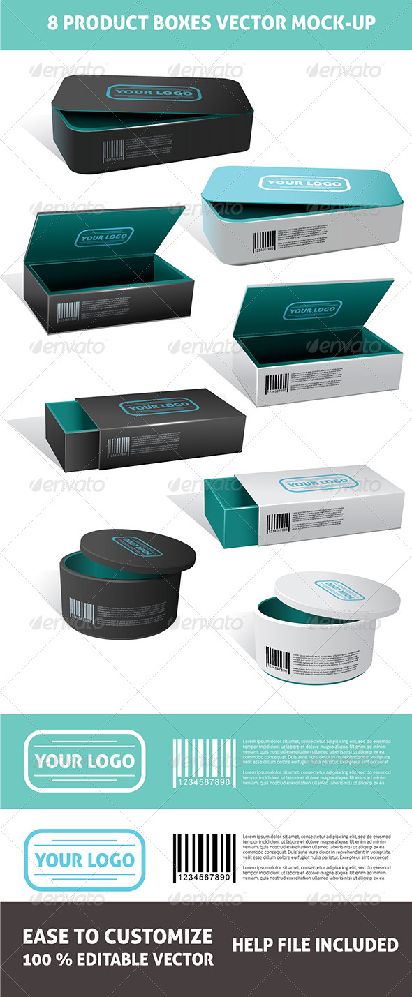 Packages Mockup - Miscellaneous Vectors