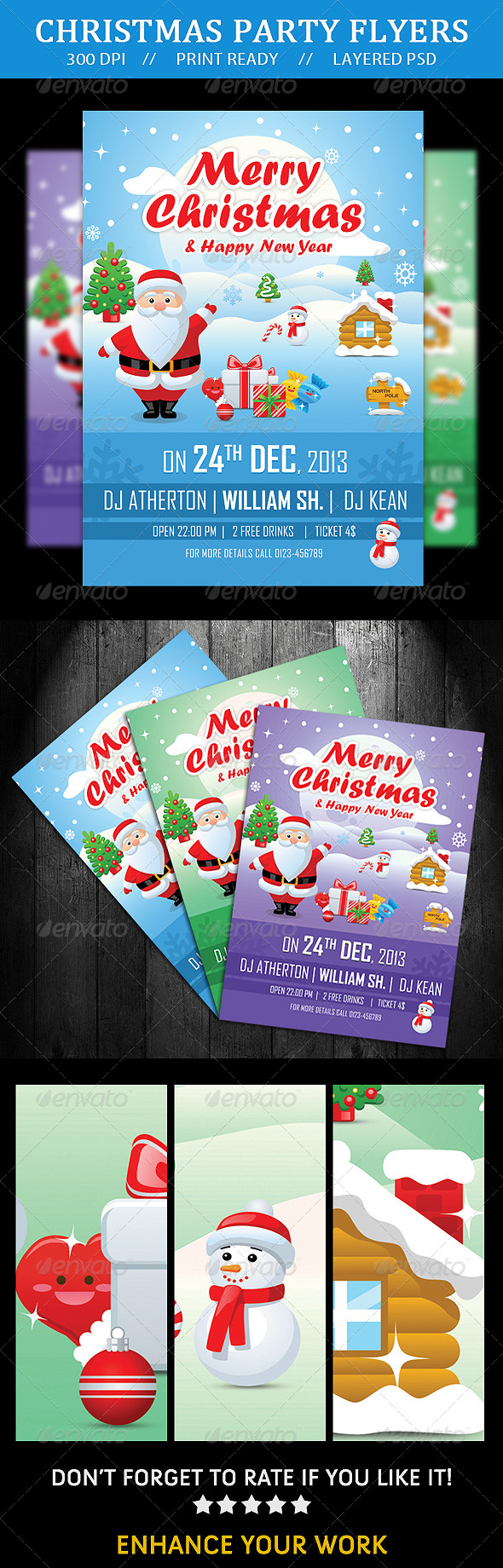 Merry Christmas Flyer - Events Flyers