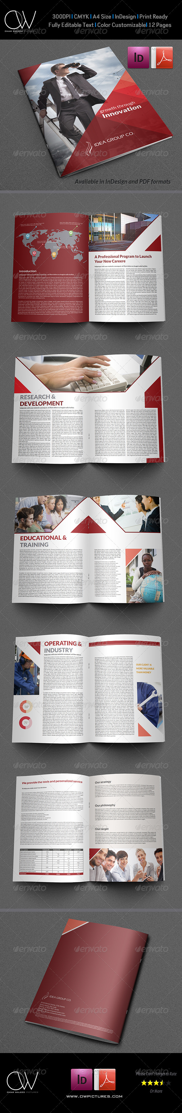 Company Brochure Template Vol.14 - 12 Pages - Corporate Brochures