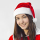 Beautiful young santa clause woman, isolated - PhotoDune Item for Sale