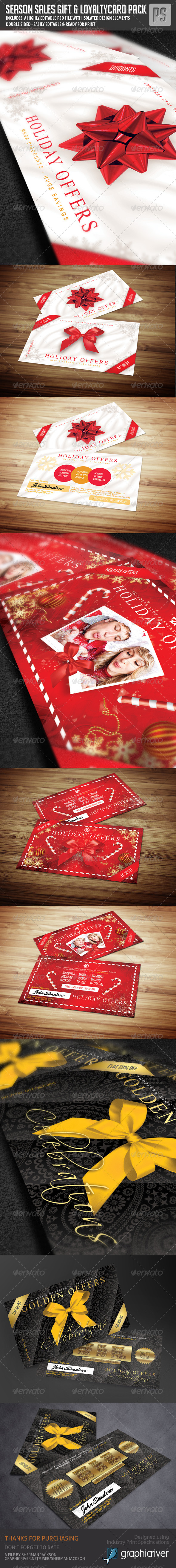Gift Card / Loyalty Card Bundle (3in1) - Loyalty Cards Cards & Invites