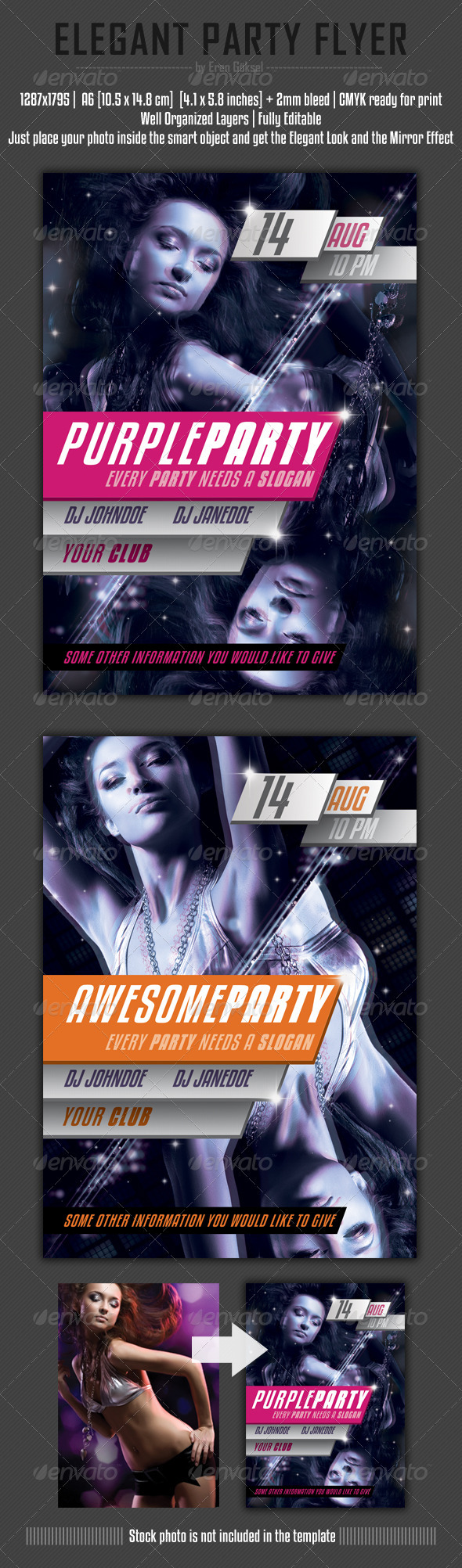 Elegant Party Flyer Template - Clubs & Parties Events