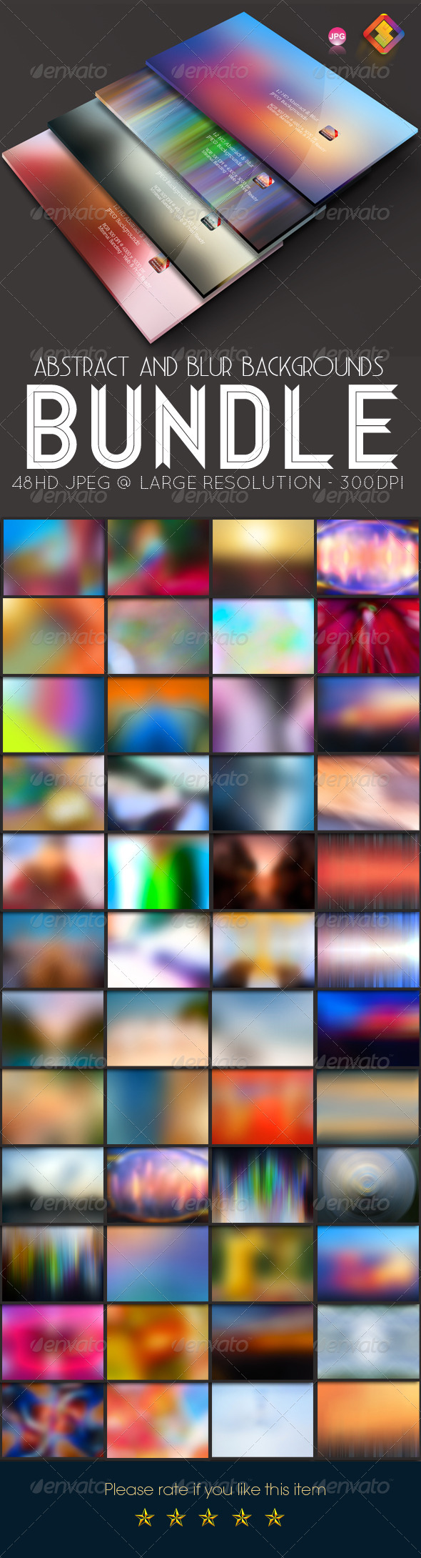 Abstract & Blur Backgrounds Bundle - Abstract Backgrounds