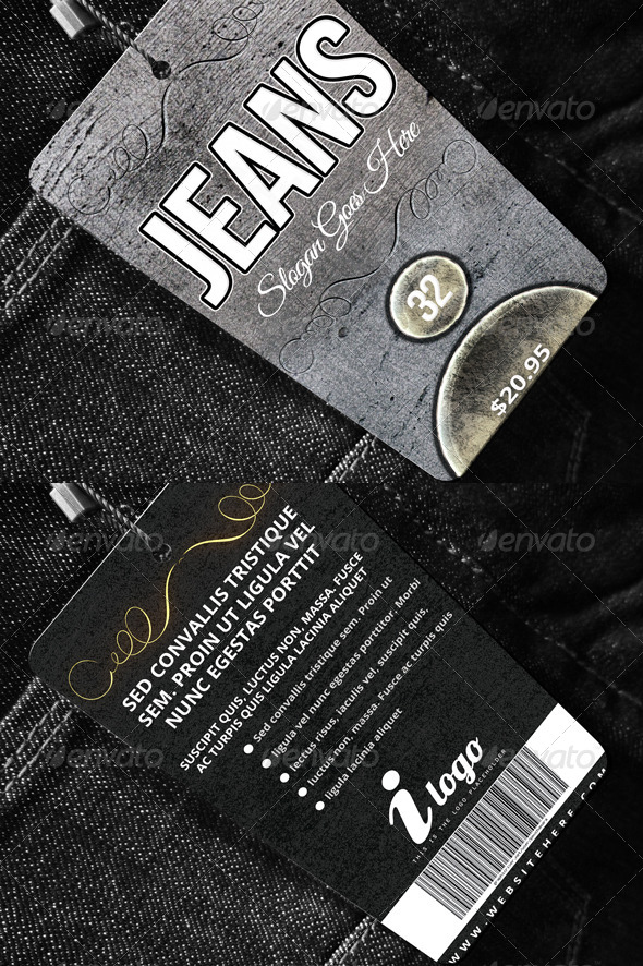 Apparel Tag Template - Miscellaneous Print Templates