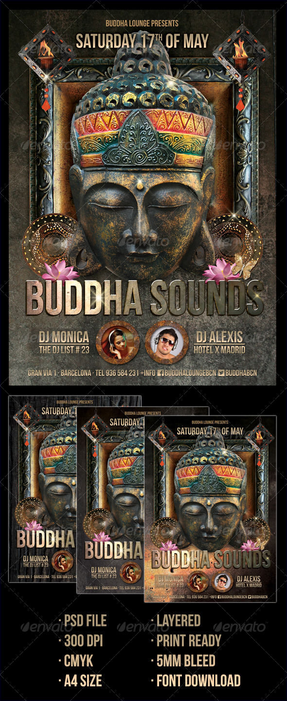 Buddha Style Club Flyer - Clubs & Parties Events