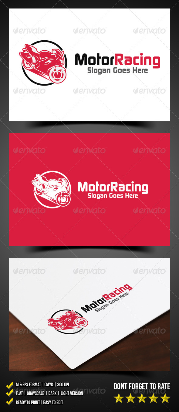 Motor Racing Logo - Objects Logo Templates