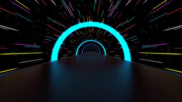 Circle Tunnel Background 4K