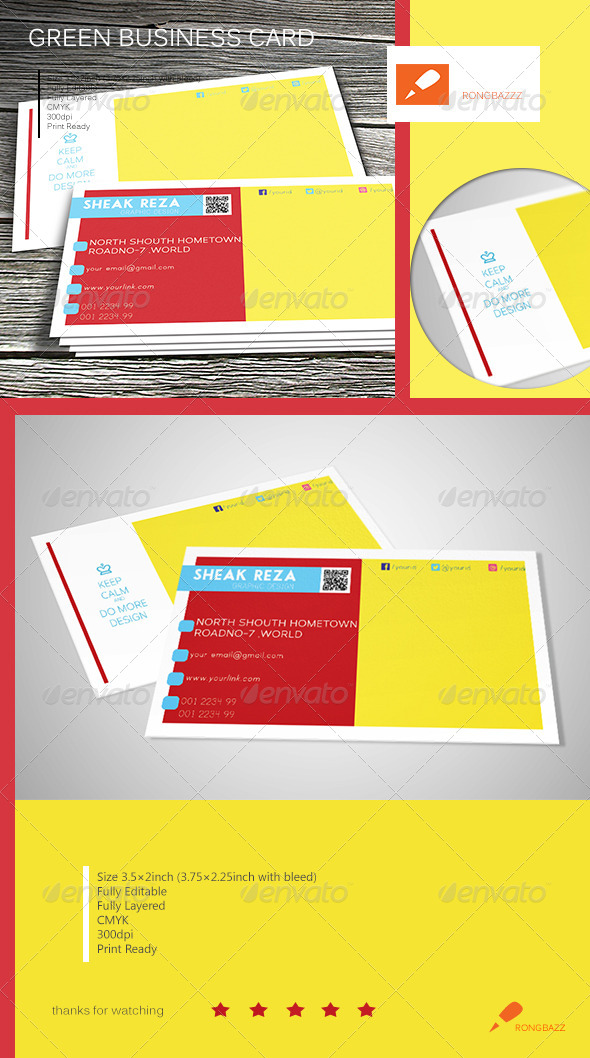 Creative Flat Business Card 1.0 - Creative Business Cards