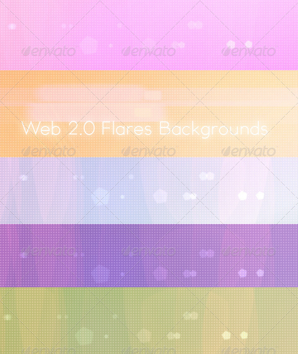 Web 2.0 Flares Background