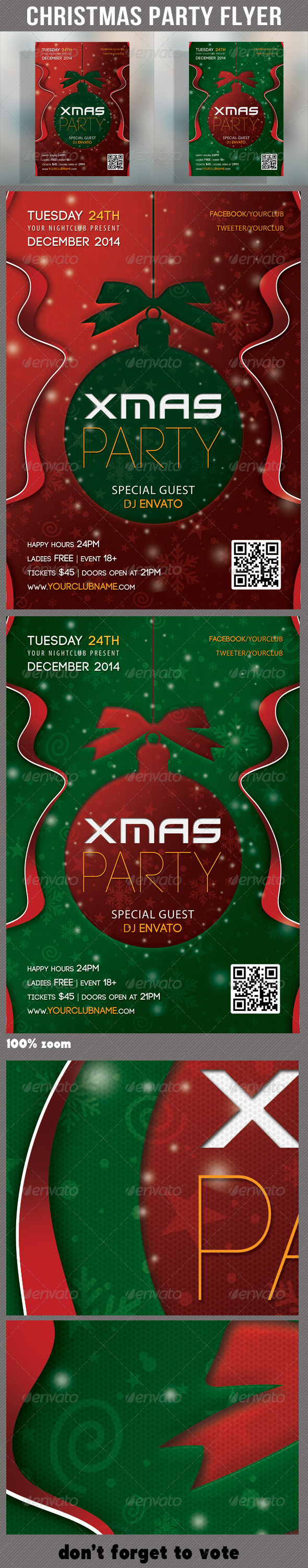 Merry Christmas Party Flyer 02