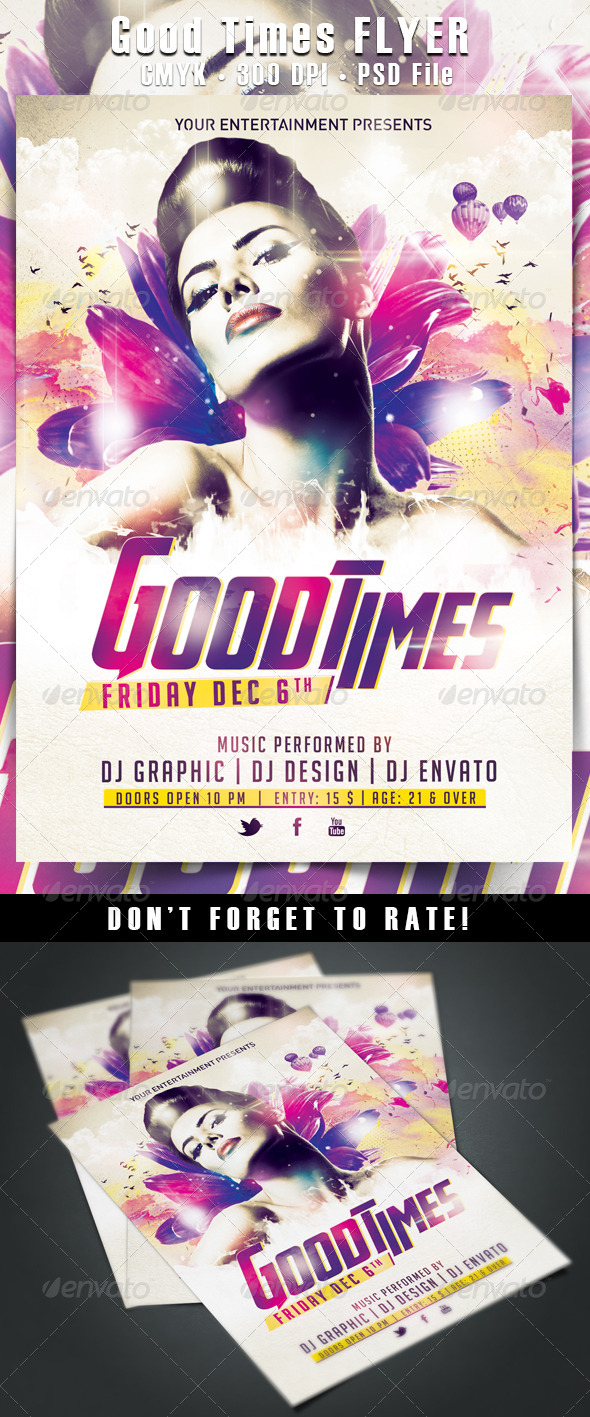 Good Times Flyer by HDesign85 | GraphicRiver