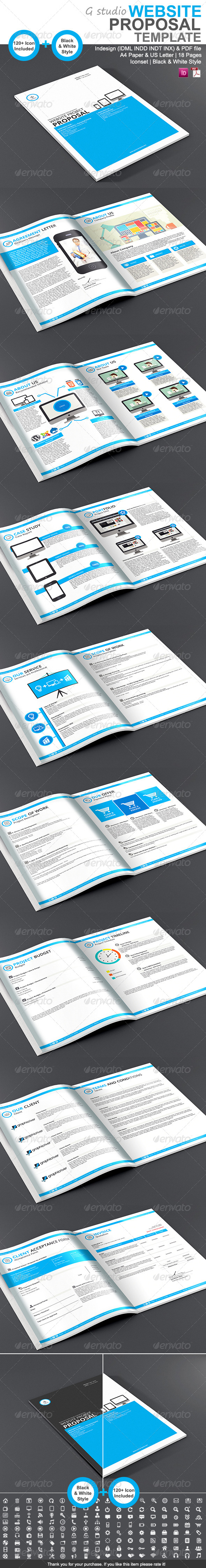 Gstudio Website Proposal Template - Proposals & Invoices Stationery