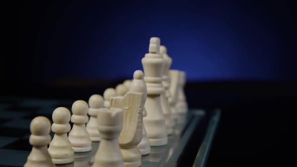 White Pieces On A Chess Board 32