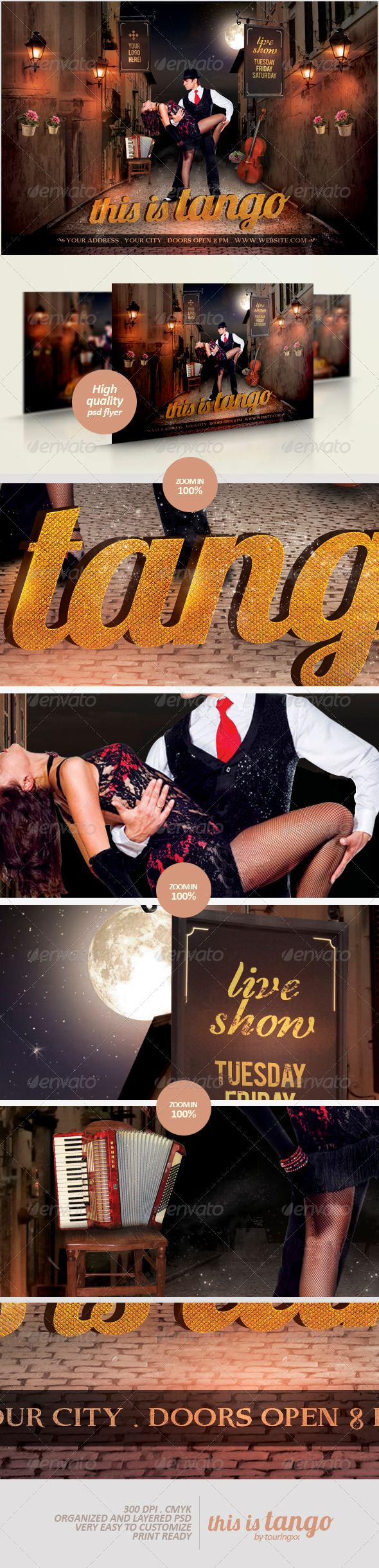 This Is Tango Flyer Template - Clubs & Parties Events